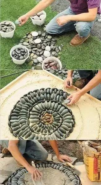 院子里的鹅卵石(附:铺设工艺流程)