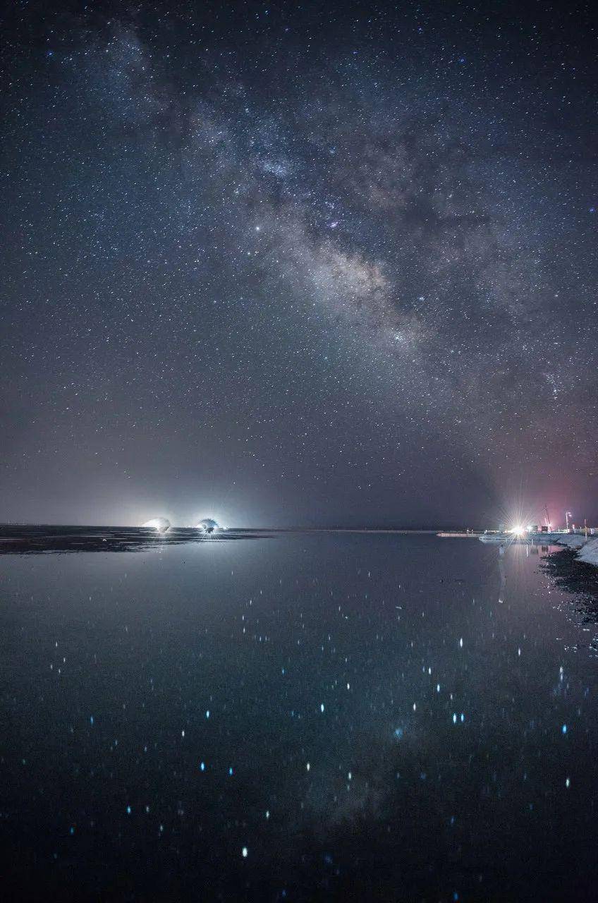 天空之镜茶卡盐湖星空图片