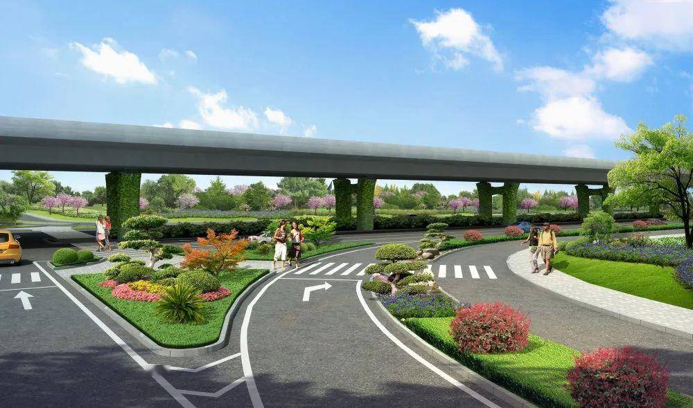 中山北路平交口效果图