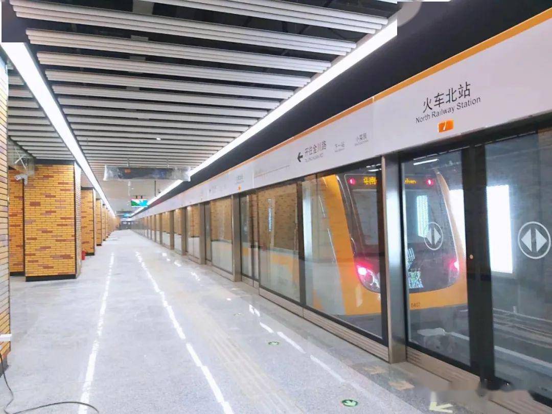 昆明地铁4号线火车北站完工进入试运行阶段