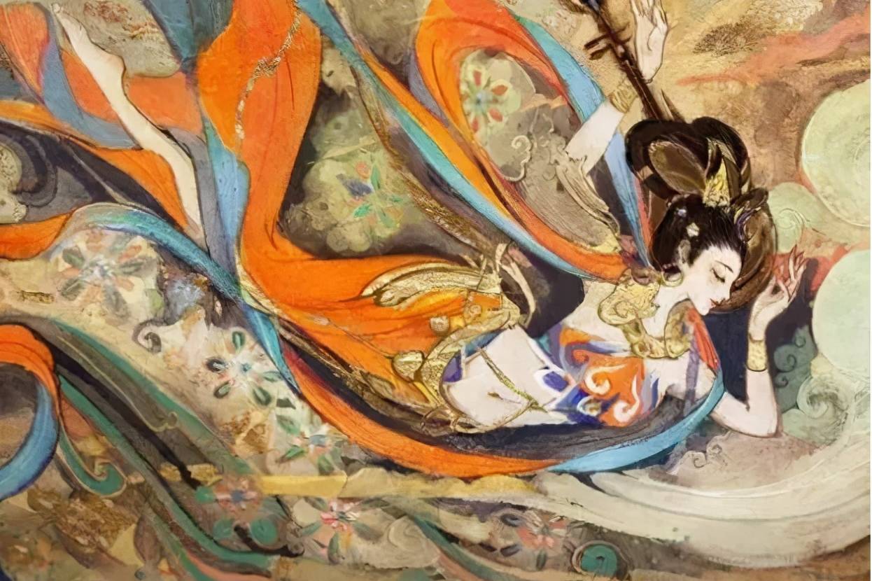 中国美術 敦煌莫高窟壁画 美人図 女仙人 額装 中国画 ユネスコ世界遺産 中国美術 敦煌莫高窟壁画 美人図 女仙人 額装 中国画 ユネスコ世界遺産