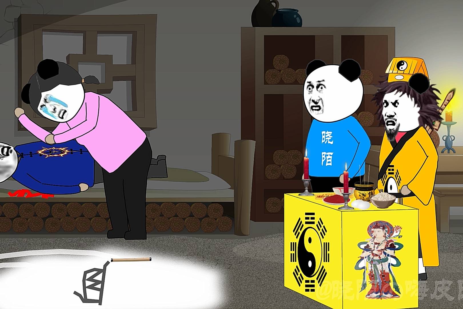 沙雕动漫行尸惊魂42马大胆得以解救但何花老宅却出了事