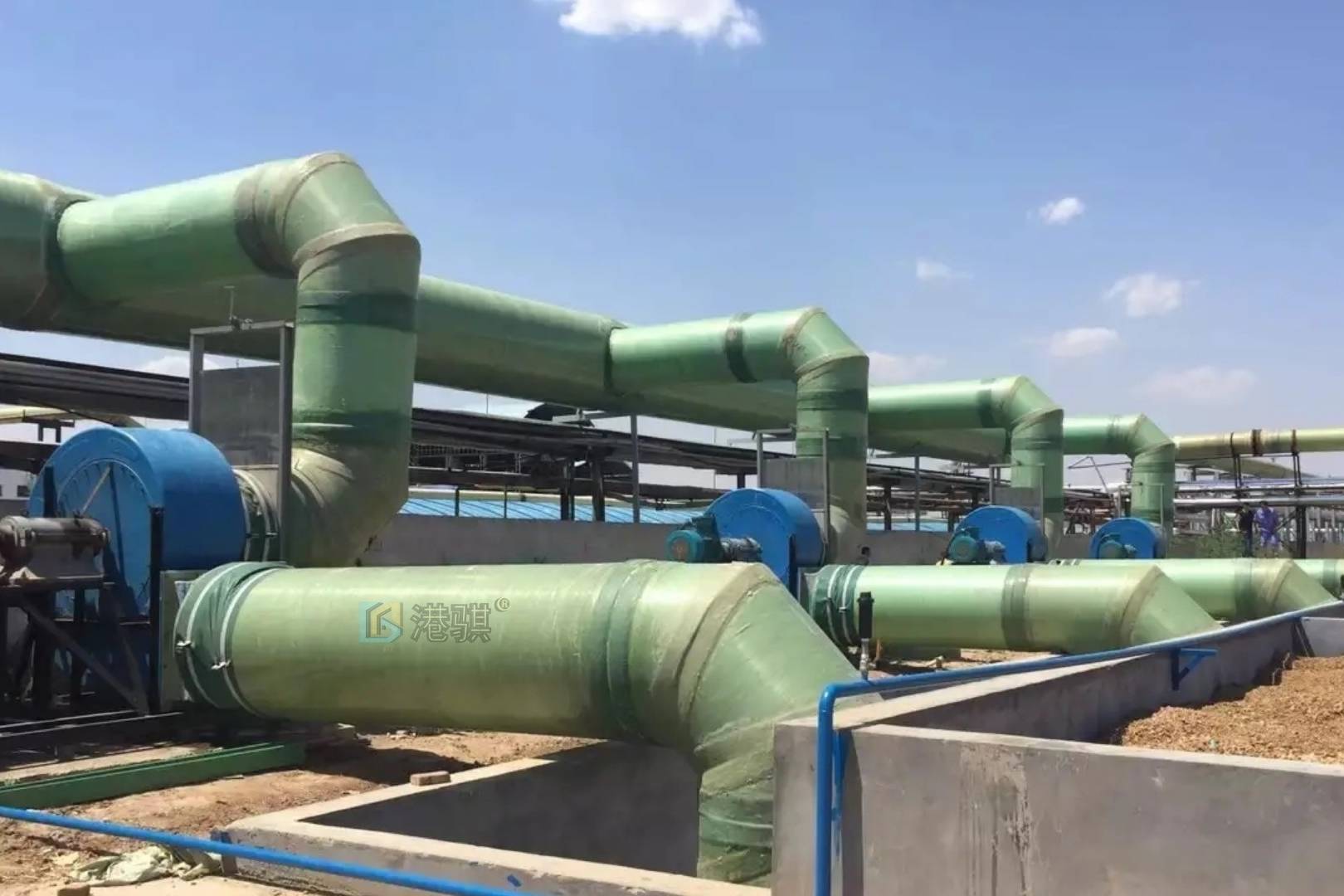 玻璃钢通风管道玻璃钢管通风管道玻璃钢通风管道厂家港骐