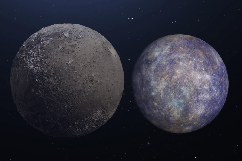 太阳系卫星的真实图像