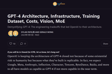 GPT-4 模型架构泄露：包含 1.8 万亿参数、采用混合专家模型