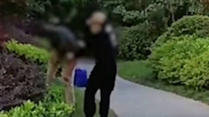 女子公众场合扯住老人脖子踢打，你认为是故意的吗？