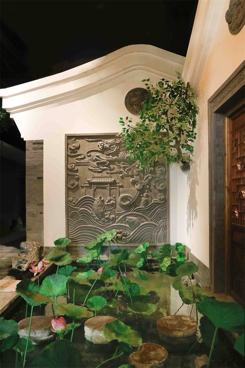 农村影壁墙尺寸讲究唐语景观设计中式雕花材料