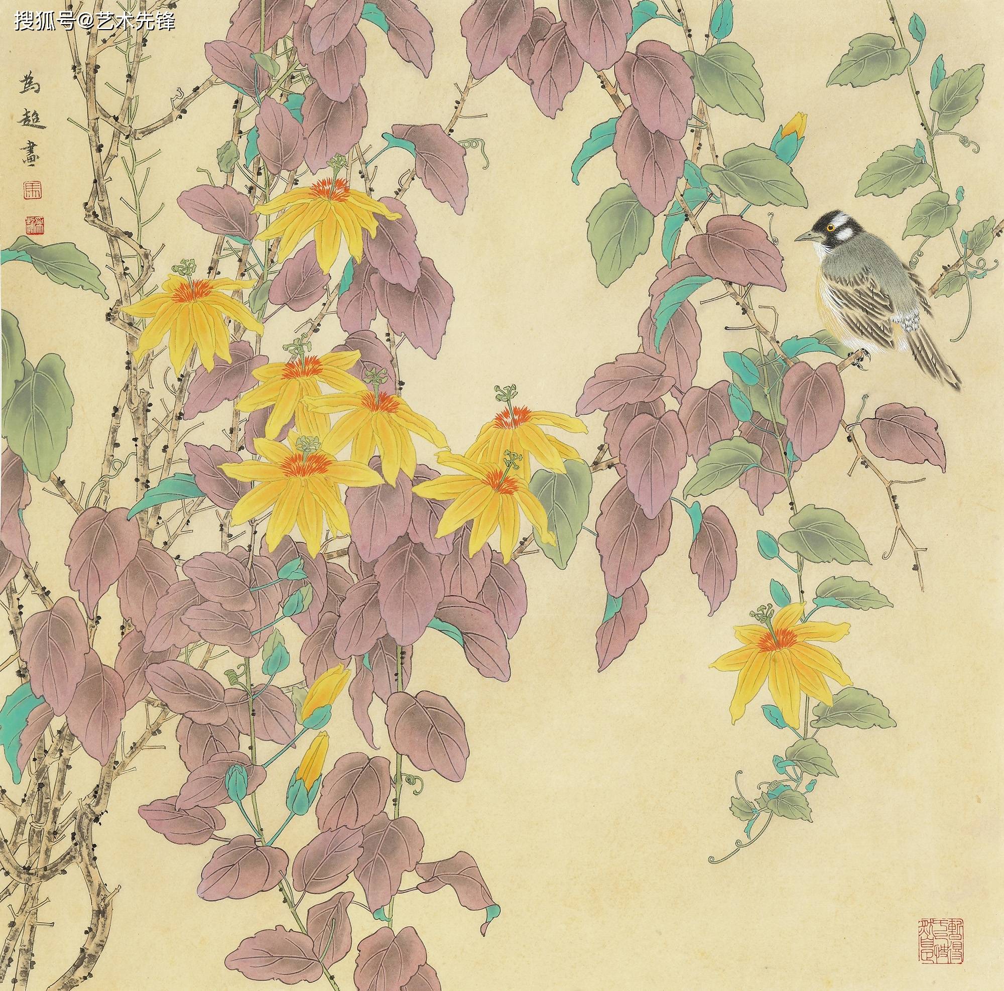 绘如意执素逸笔中国画名家邀请展之工笔花鸟画作品