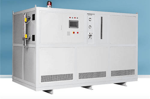 工业冷水机chiller制冷循环中,制冷剂液态状在蒸发器中吸收热量进行