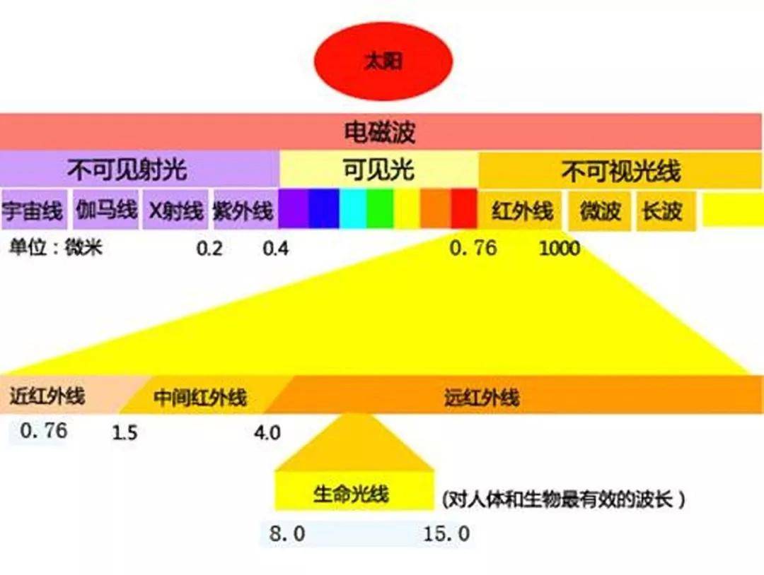 远红外线是一种电磁波,它属于不可见光,处于太阳光谱红外光的外侧