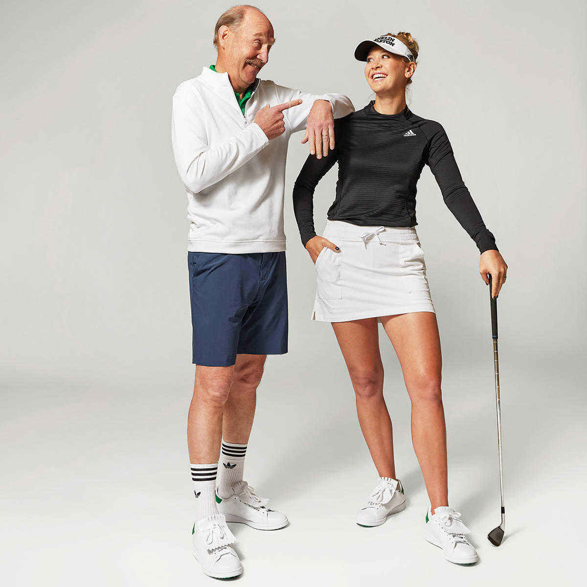 stan smith爱好者必收藏! 经典绿白配色无钉高球鞋上市