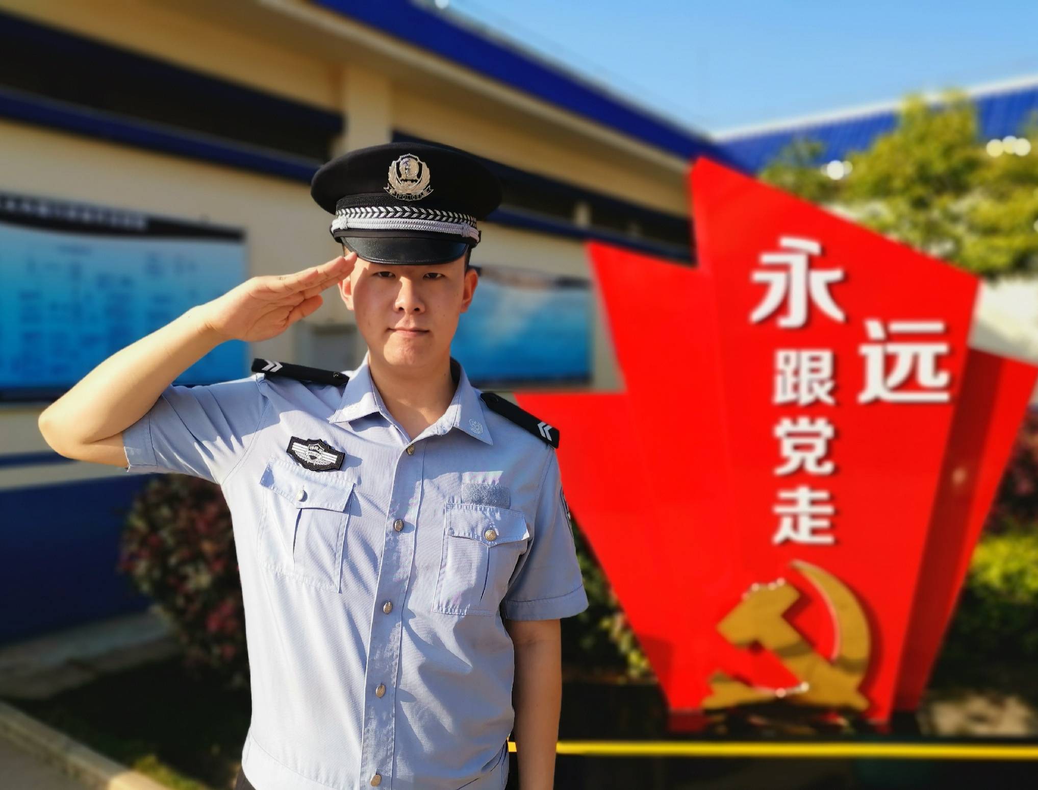 移民警察制服图片