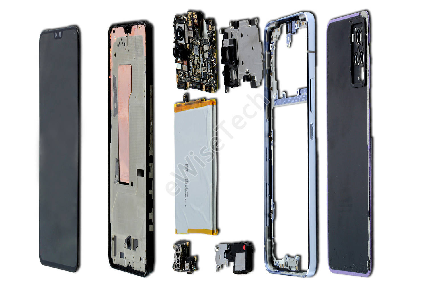 e拆解:双前摄还如此轻薄,vivo s9怎能不拆开看看?_主板