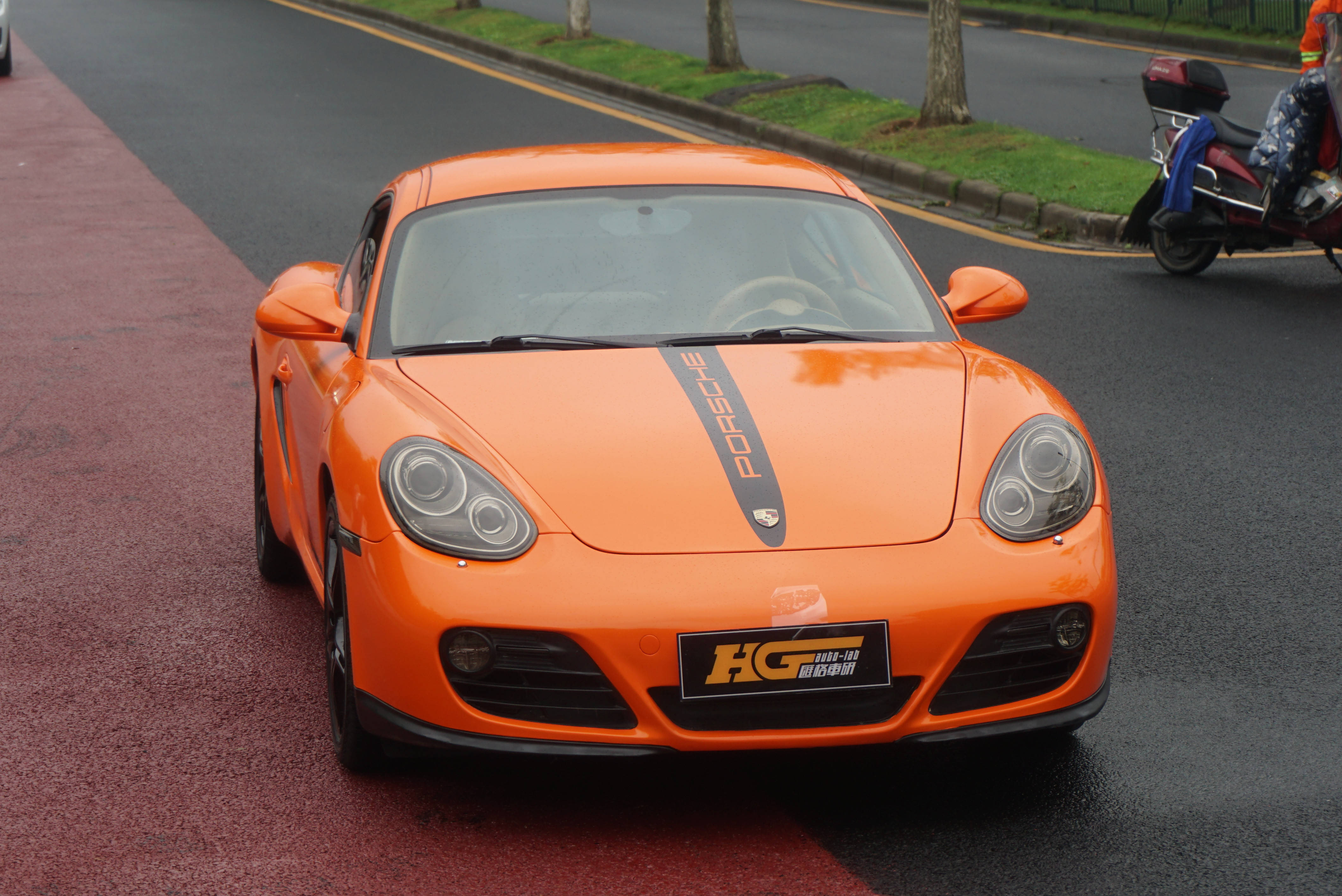 长沙汽车改色膜caman改色水晶活力橙