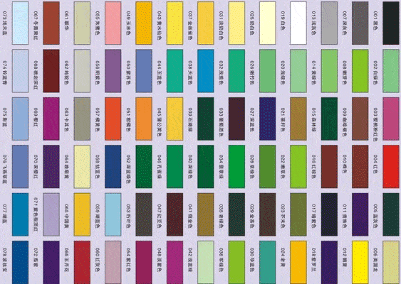 染料标准色卡有哪些类型染料标准色卡的制作方法