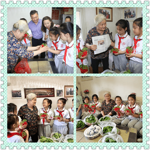 雷锋大棚学摘菜劳模家里习党史天津市雷锋小学特殊的六一活动