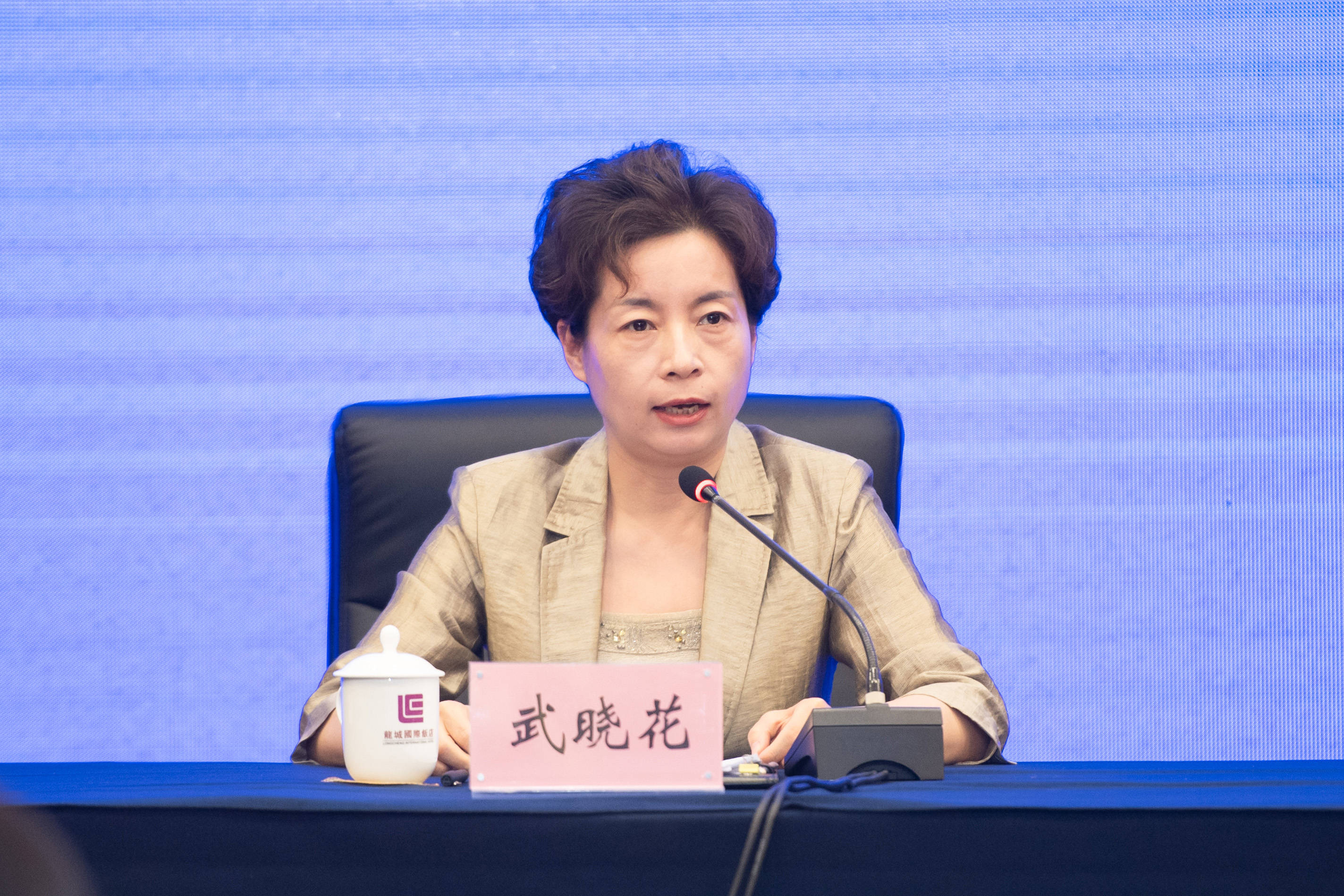 晋中市委常委,平遥县委书记武晓花,山西传媒学院院长李伟及平遥国际