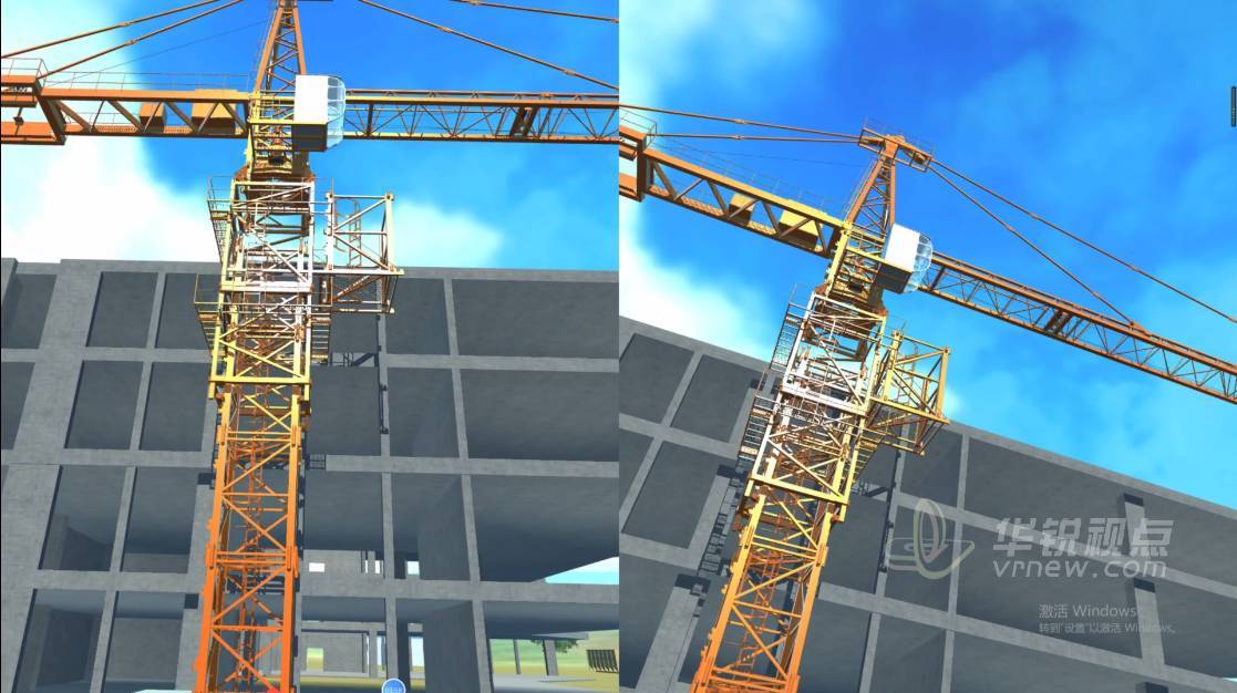 vr多人配合塔吊拆装系统降低实训难度和风险