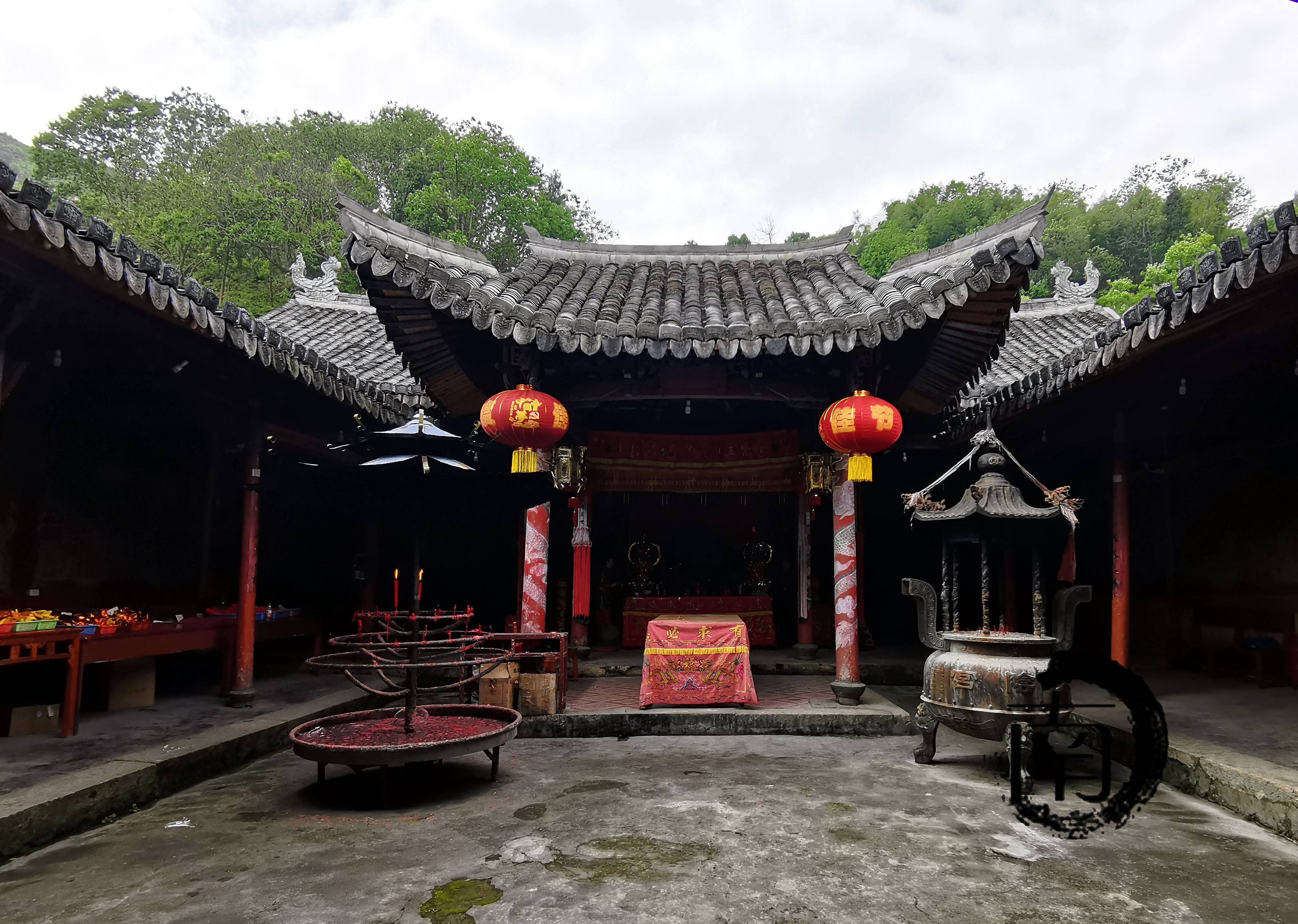 浙永嘉荆州绿幛太阴宫壁画荆州村太阴宫壁画