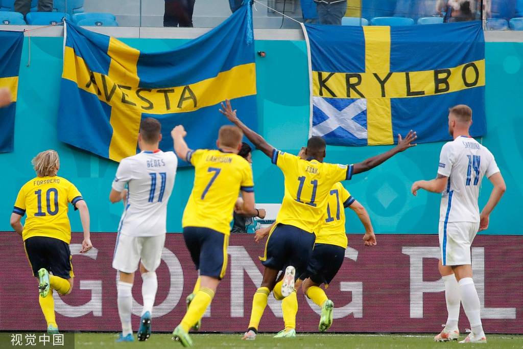 欧洲杯-福斯贝里点射伊萨克失良机 瑞典1-0斯洛伐克_哈姆