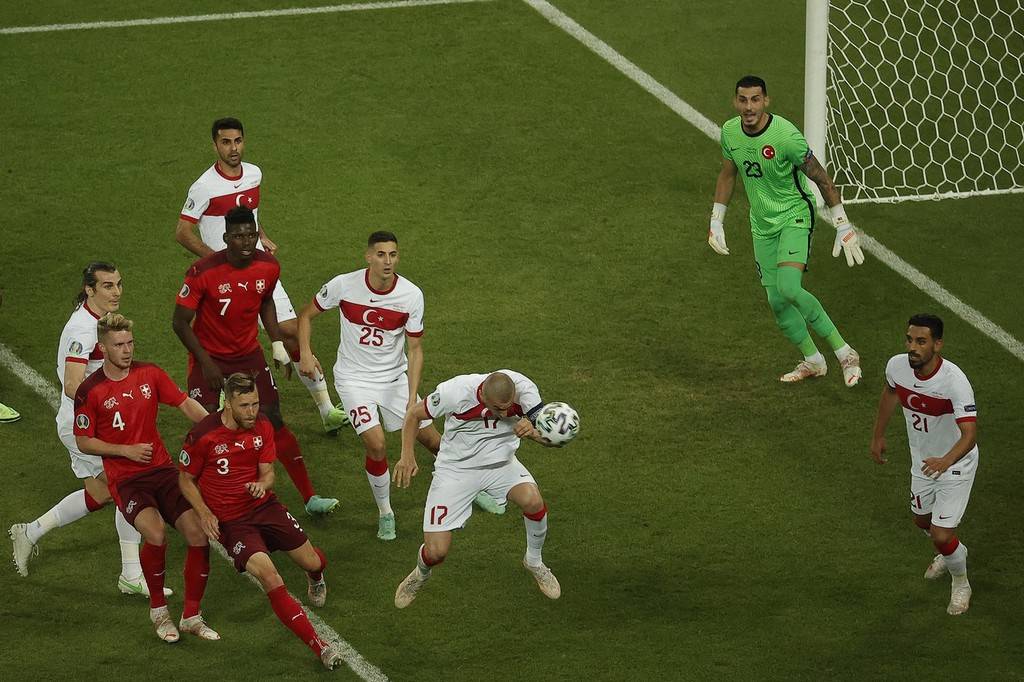 2020 欧洲杯小组赛a组第3轮:瑞士3-1土耳其