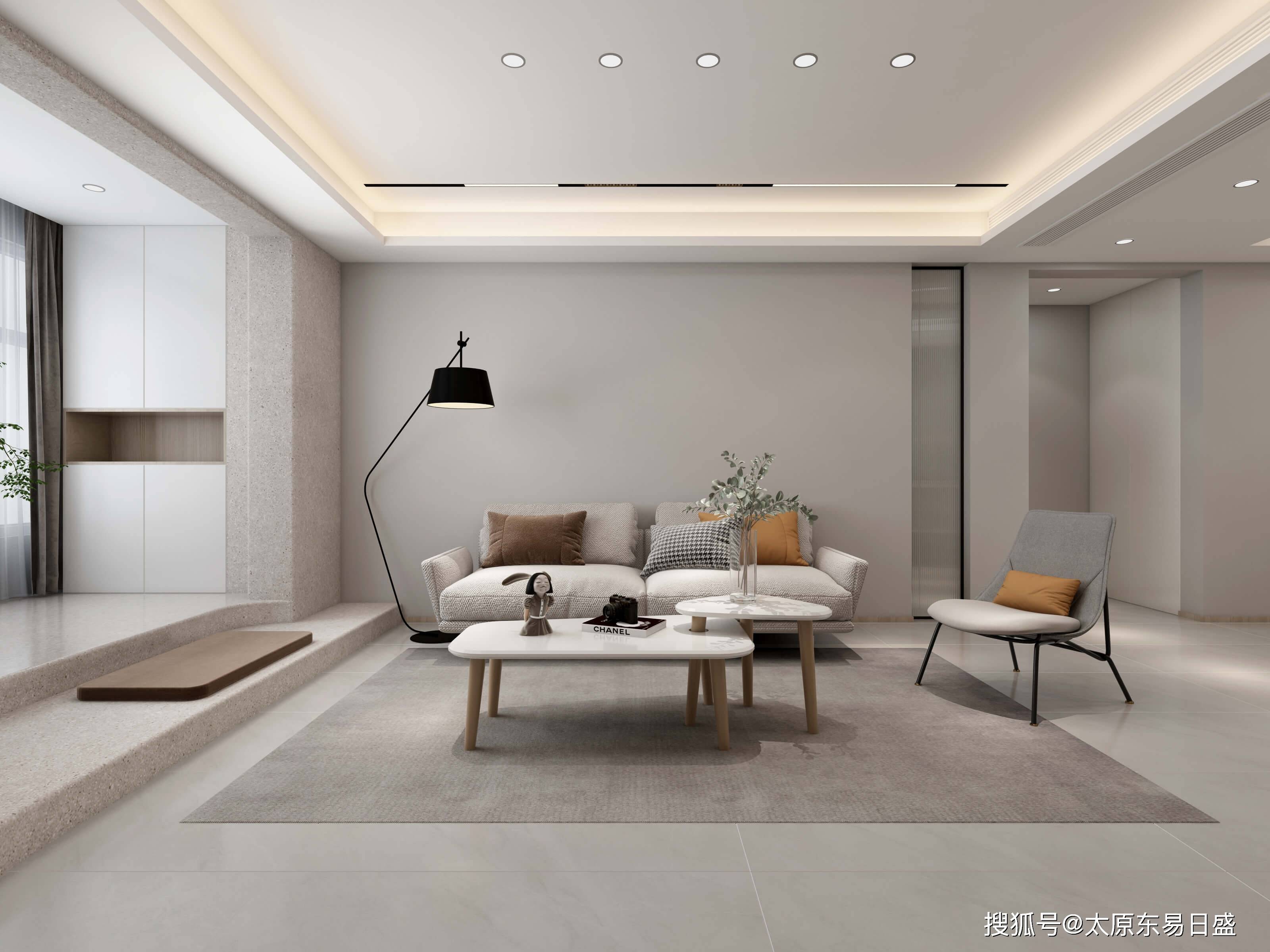 140㎡现代极简,原木色搭配形成别样的风格质感