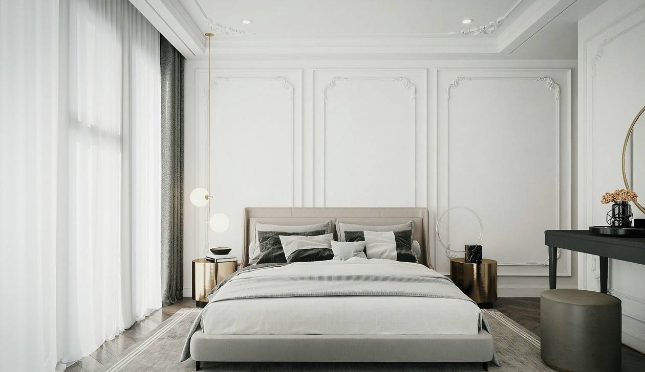 90㎡简欧风让空间质感升华欧式极简满是高级感