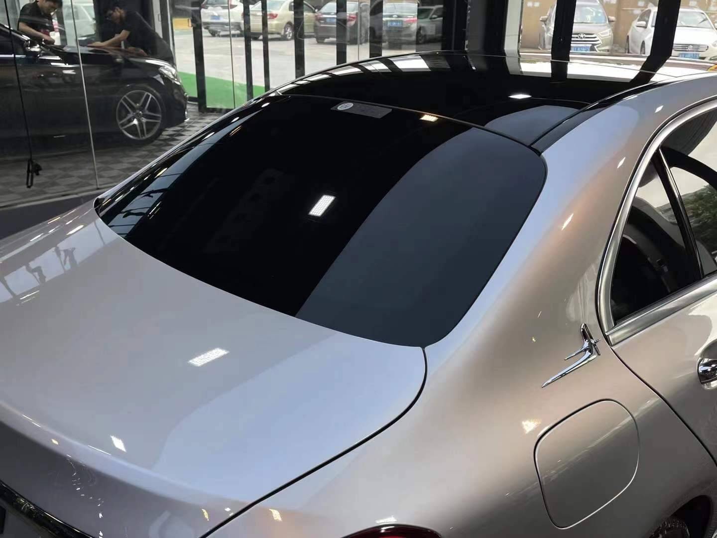 奔驰c施工车窗隔热膜案例分享