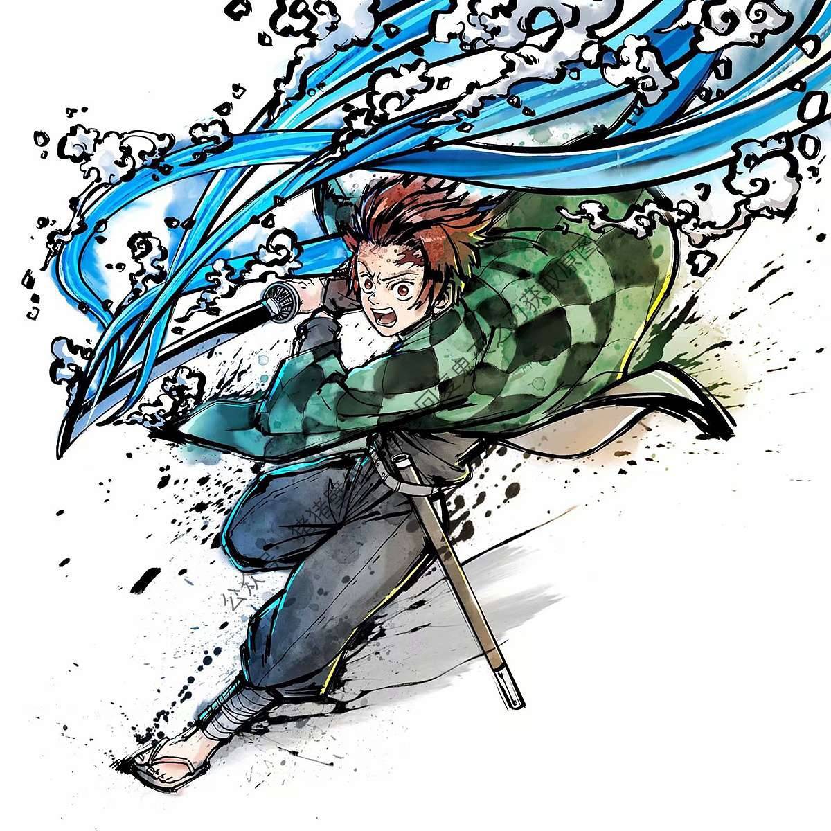 鬼灭之刃壁纸丨超帅水墨画