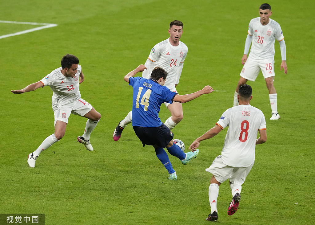 欧洲杯-基耶萨莫拉塔破门 意大利1-1西班牙进加时_奥亚萨瓦尔