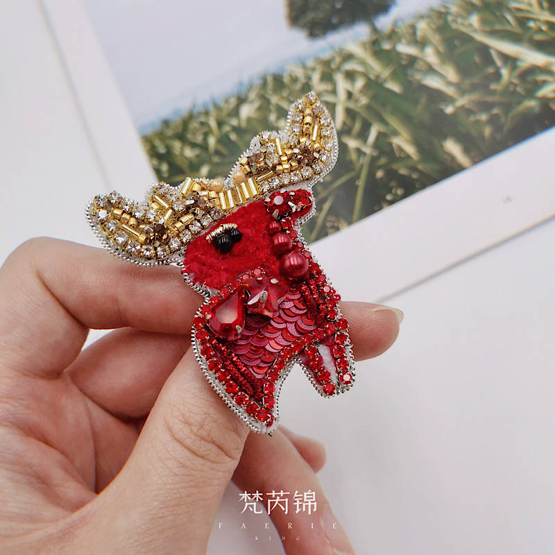 四季|梵芮锦手工刺绣作品分享胸针