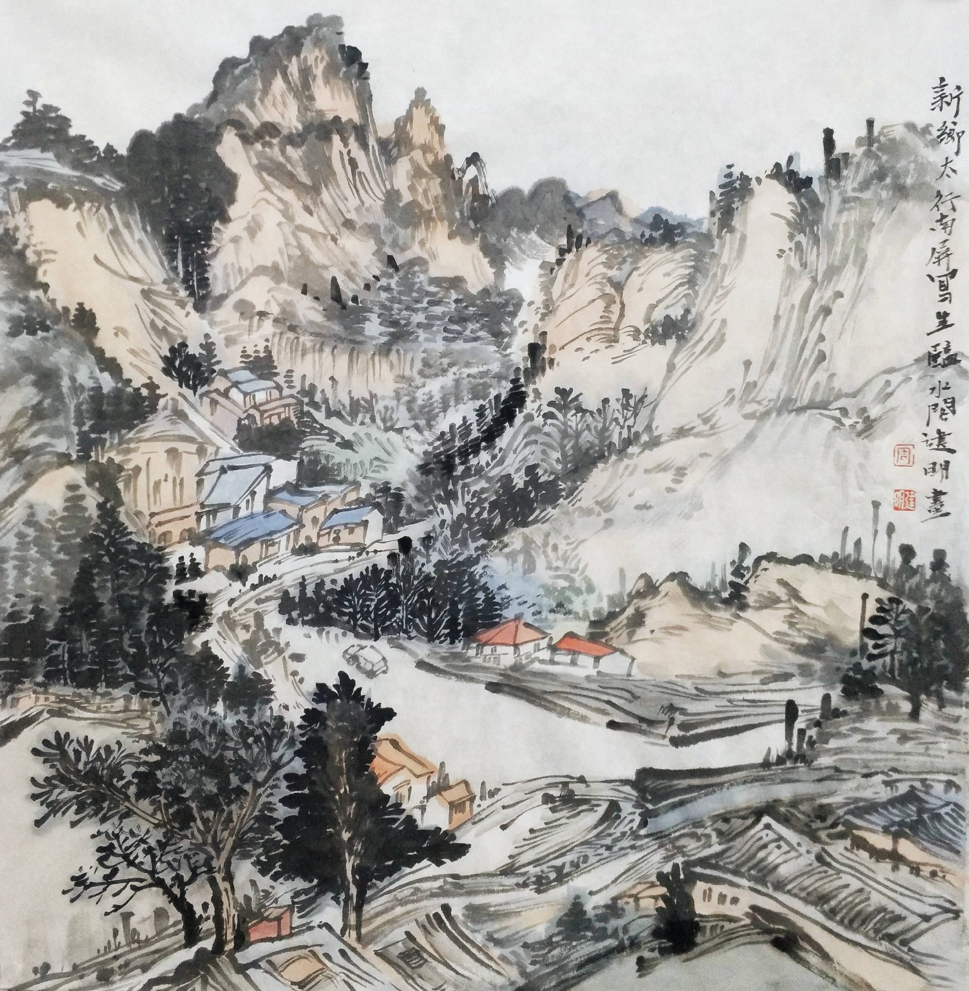 谭佰川画山水画价格图片