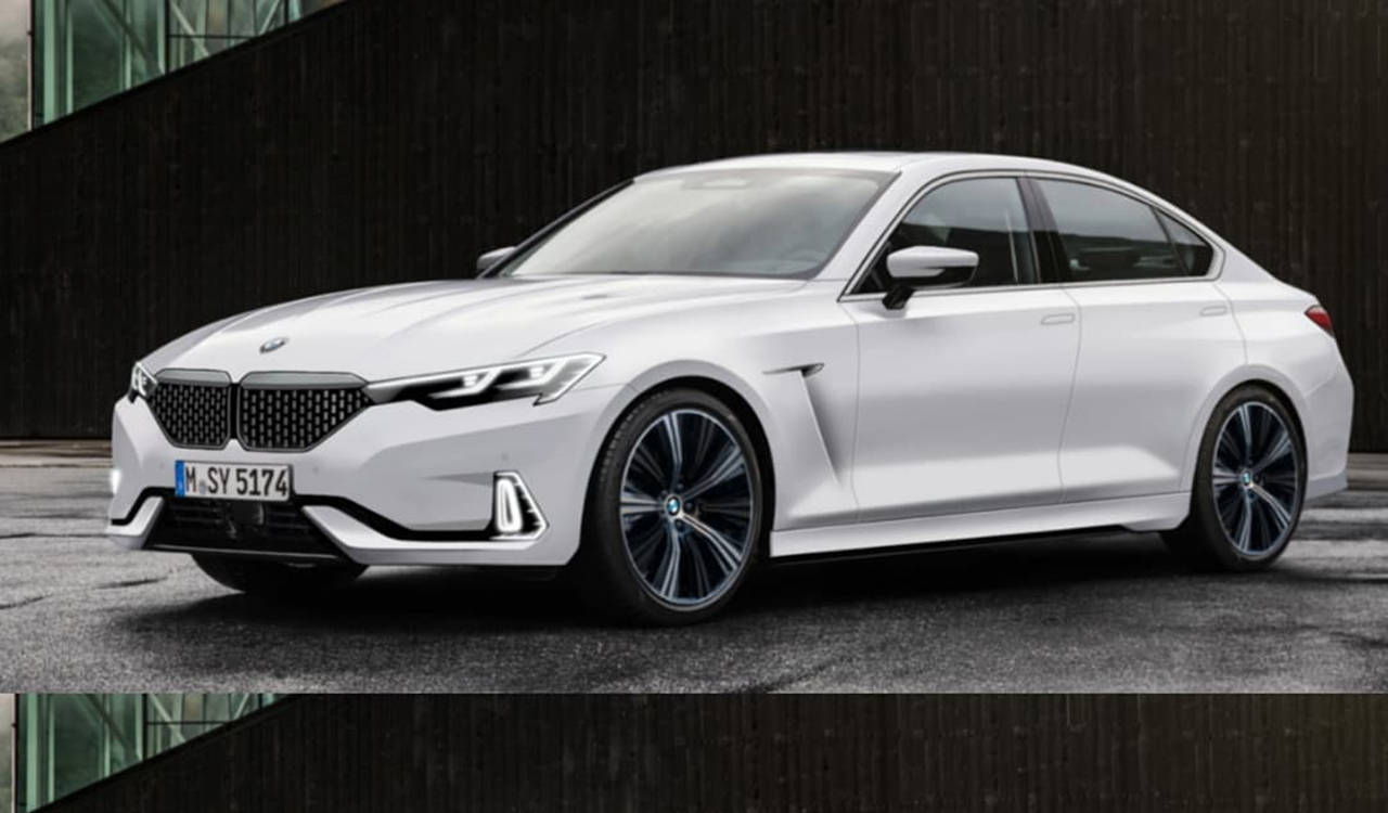 2025款宝马3系纯电动车渲染图曝光采用w字形的双肾进气格栅