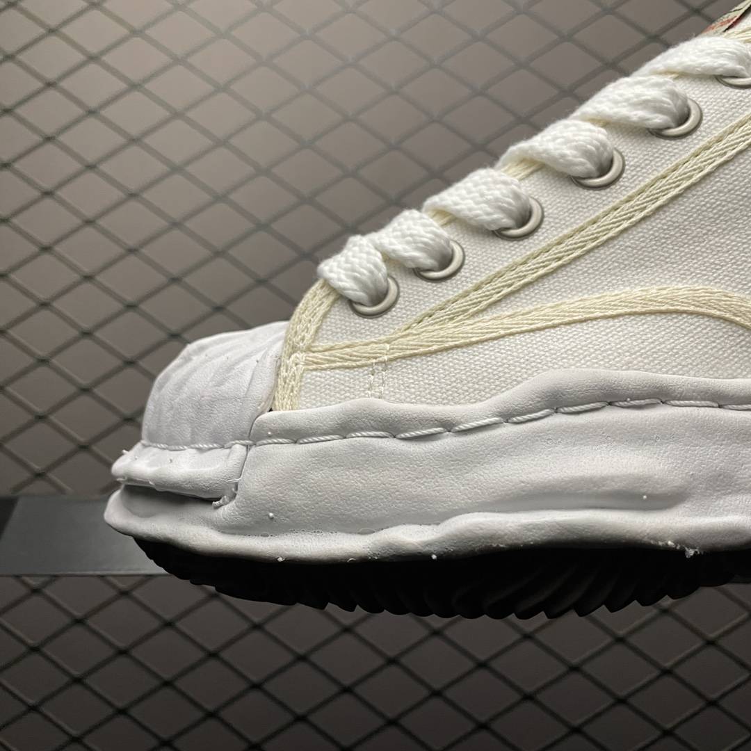 ss|MMY/Maison Mihara Yasuhiro Original STC Sole Leather贝壳头雪糕底帆布板鞋