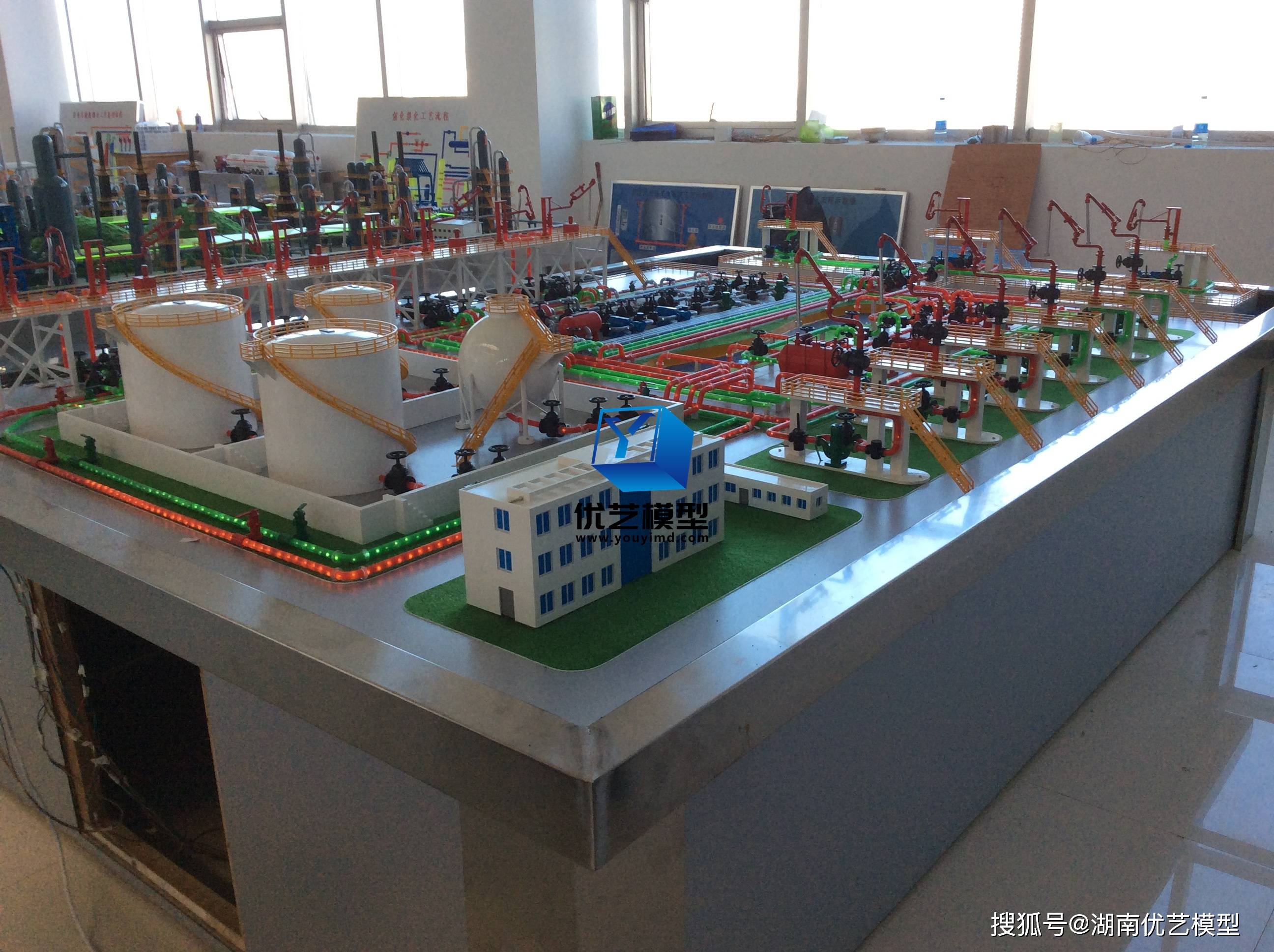 优艺模型油库立体流程工艺仿真模型