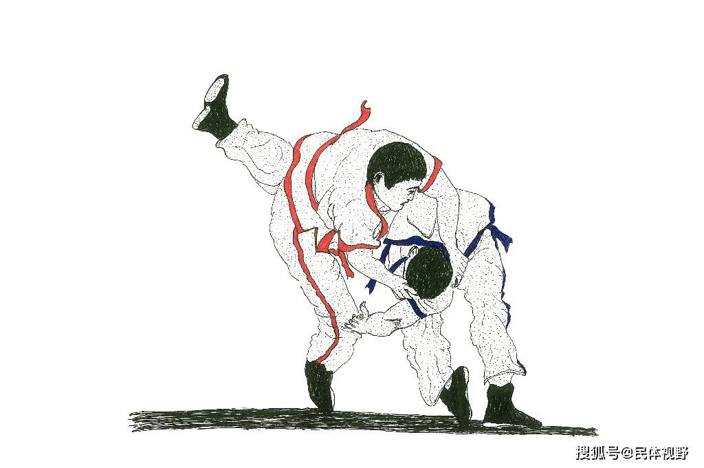 签字笔临摹创作中国跤百跤图52