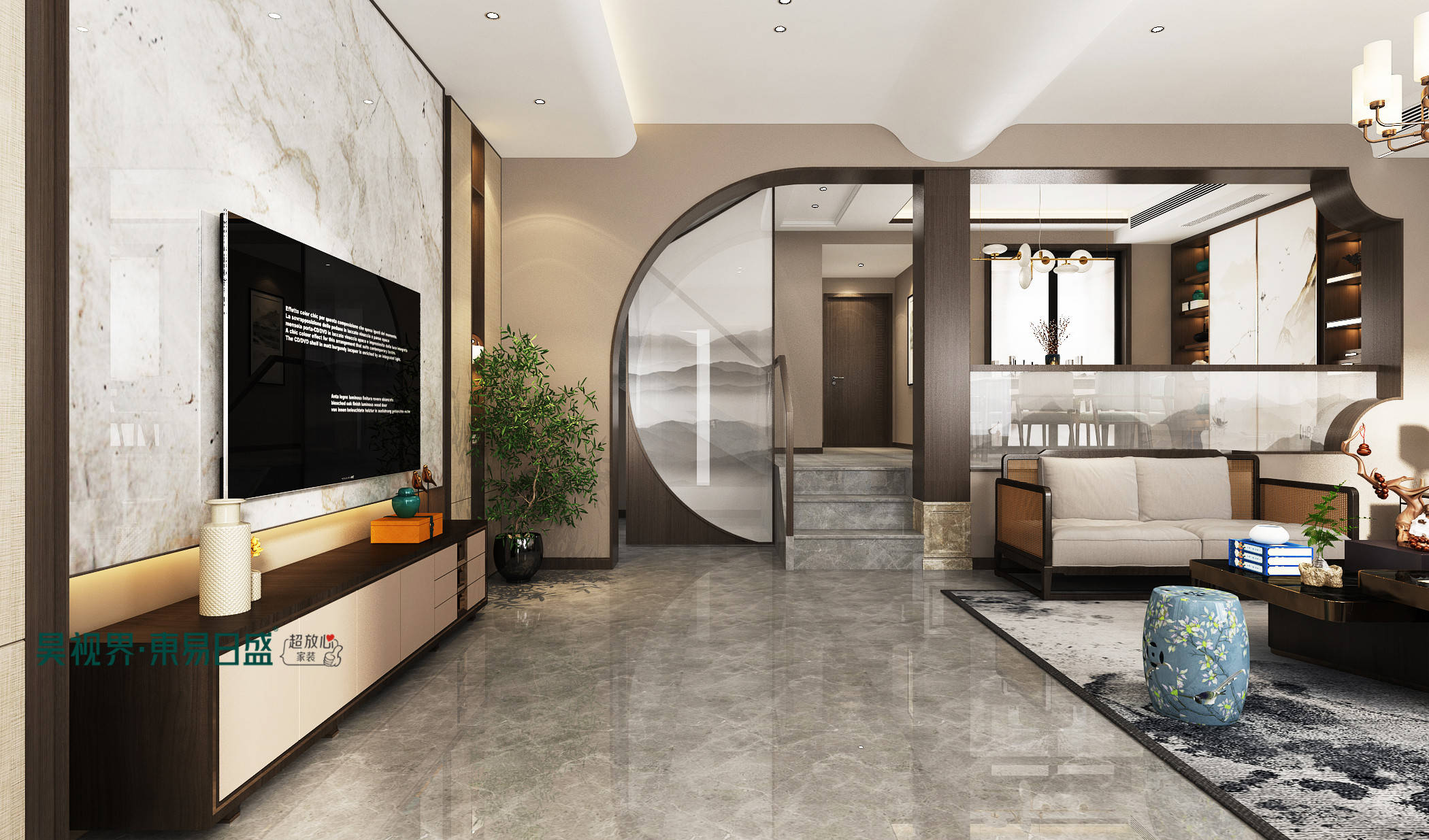 新乡心连心别墅装修效果 | 方寸之间,皆是雅韵!