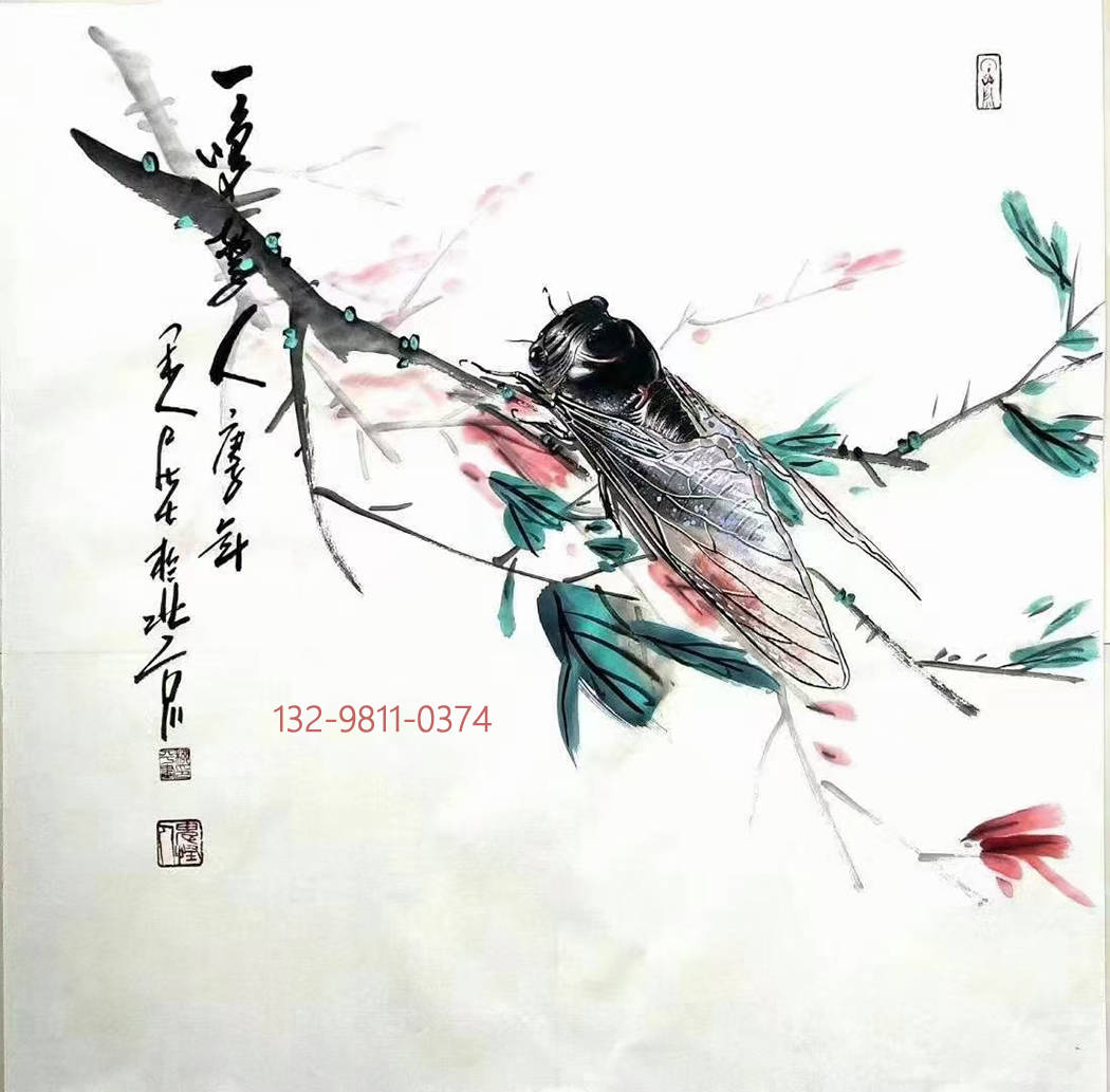 柳平作品赏析感受当代画蝉第一人的艺术魅力