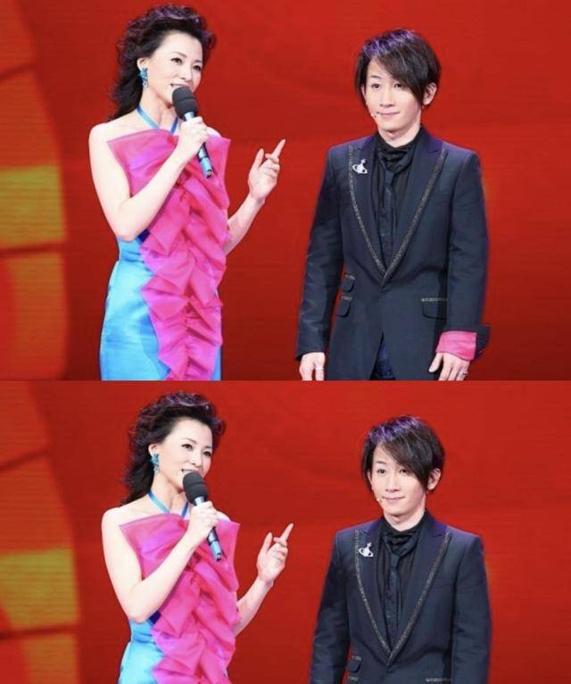 颜色|主持人里真服董卿的气质,看着挺文雅的,但穿上花花裙子也挺招摇