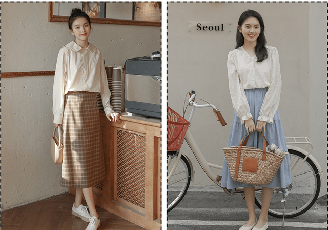 脚踝|今年突然火了一种穿法,叫“脚踝裙+低跟鞋”