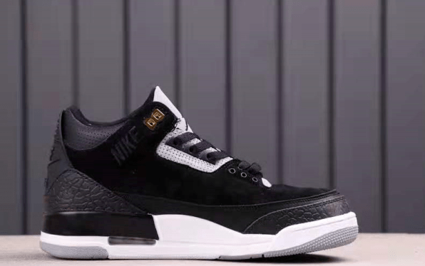 方面|?乔3手稿开箱评测 AJ3黑水泥休闲篮球鞋 Air Jordan 3 Tinker Black Cement
