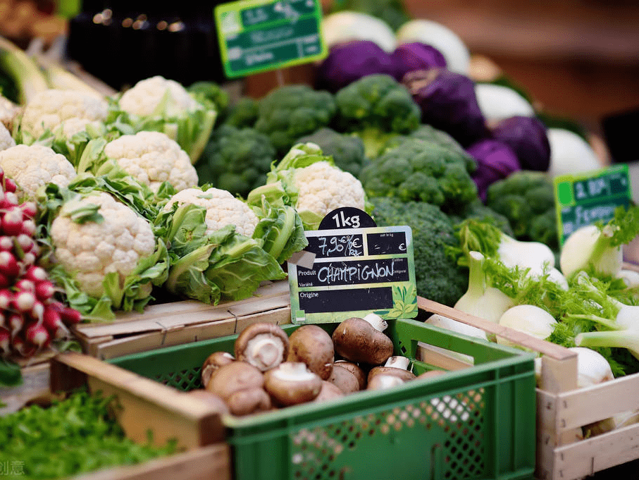 菜市场买的蔬菜