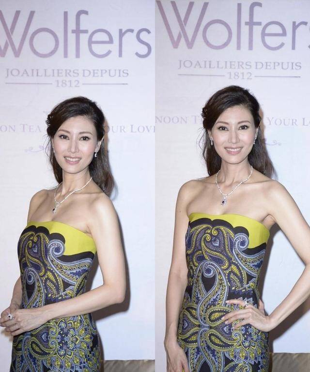 身材|李嘉欣这件抹胸裙有点小，还“挤”出了肉，好在她的气质能撑得住