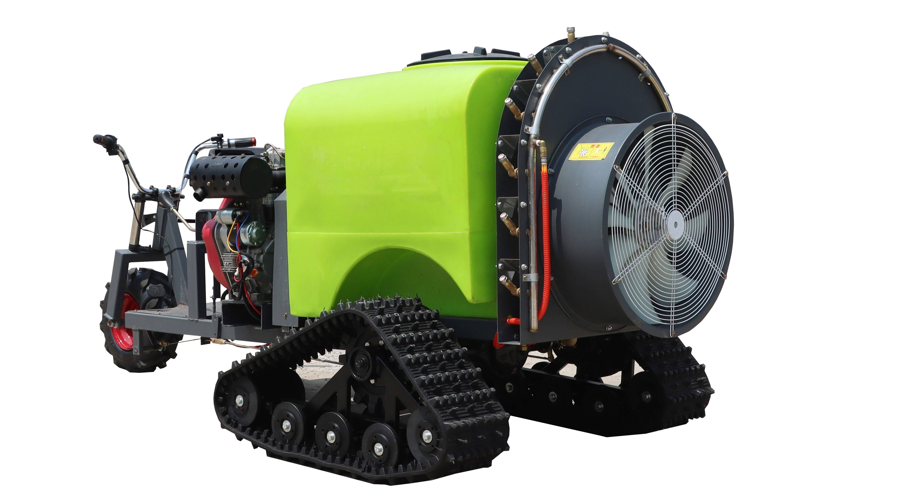 适合雨季泥泞地区的果园履带风送打药机你知道有多少种款式吗?