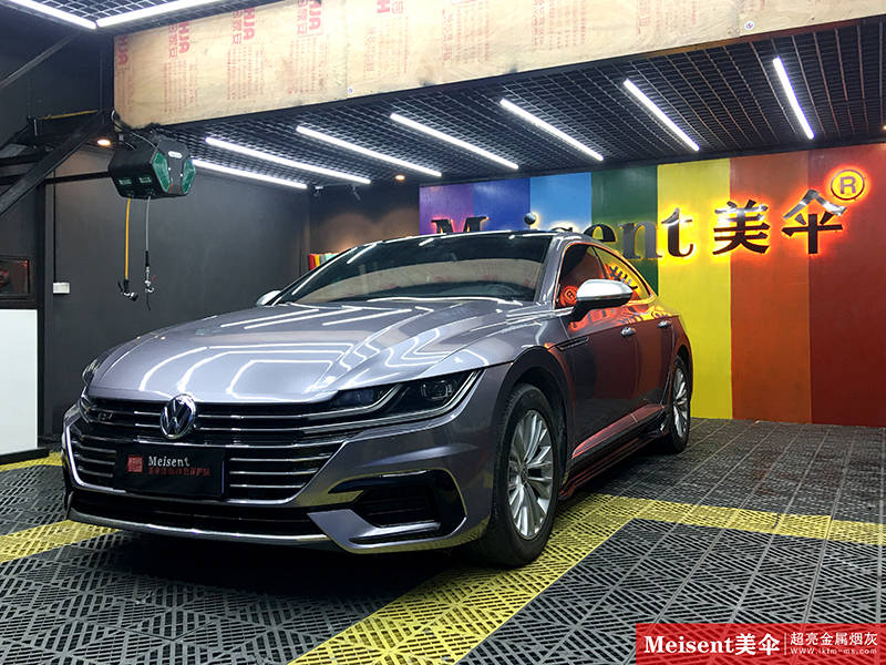 美国meisent美伞进口高端改色膜超亮金属烟灰大众cc