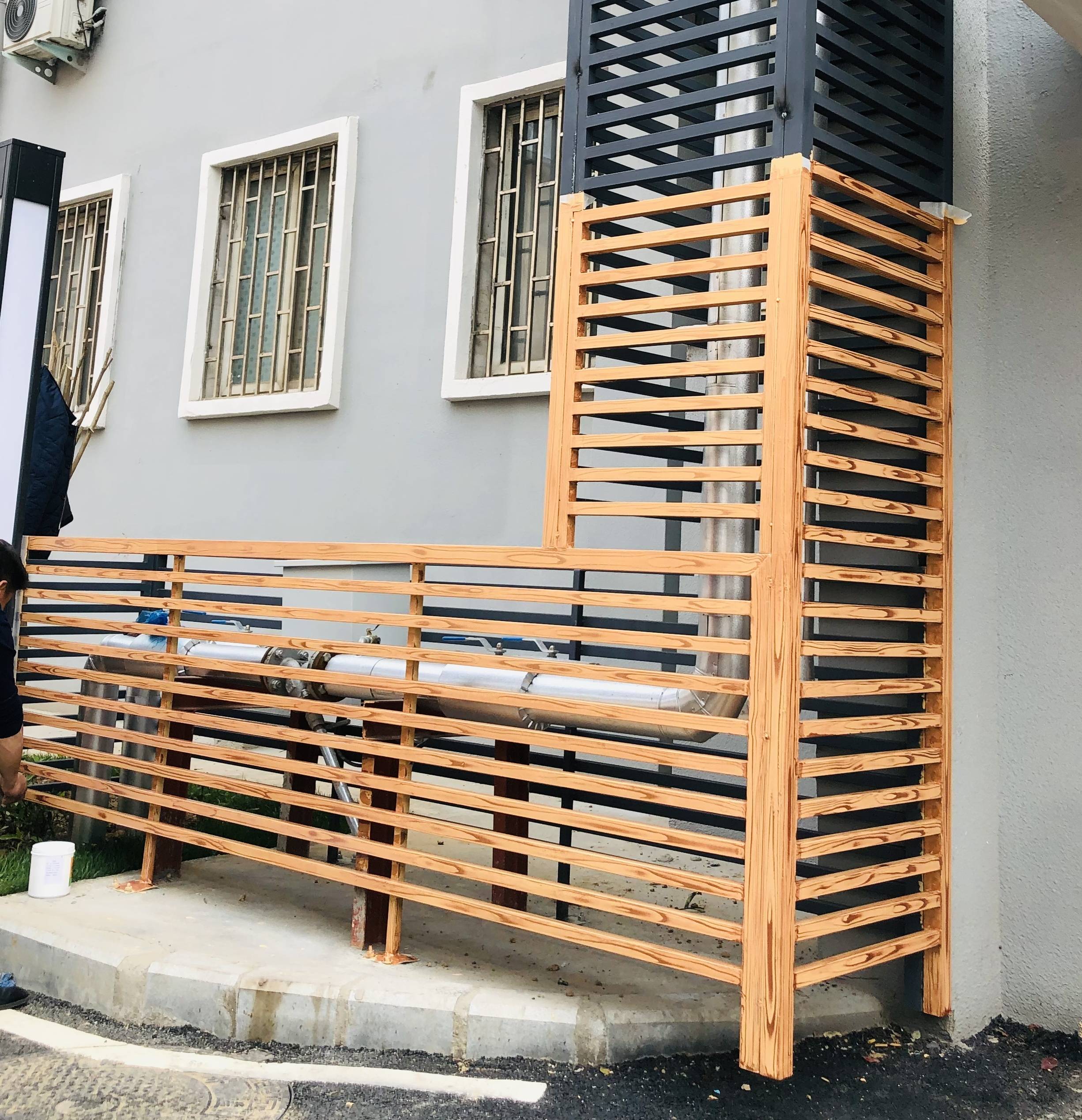 1/ 4 金属面木纹漆施工 不锈钢护栏木纹漆价格 仿古木纹漆怎么施工