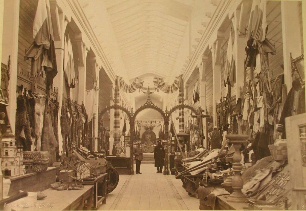 老照片1887年西伯利亚乌拉尔科学和工业展览会