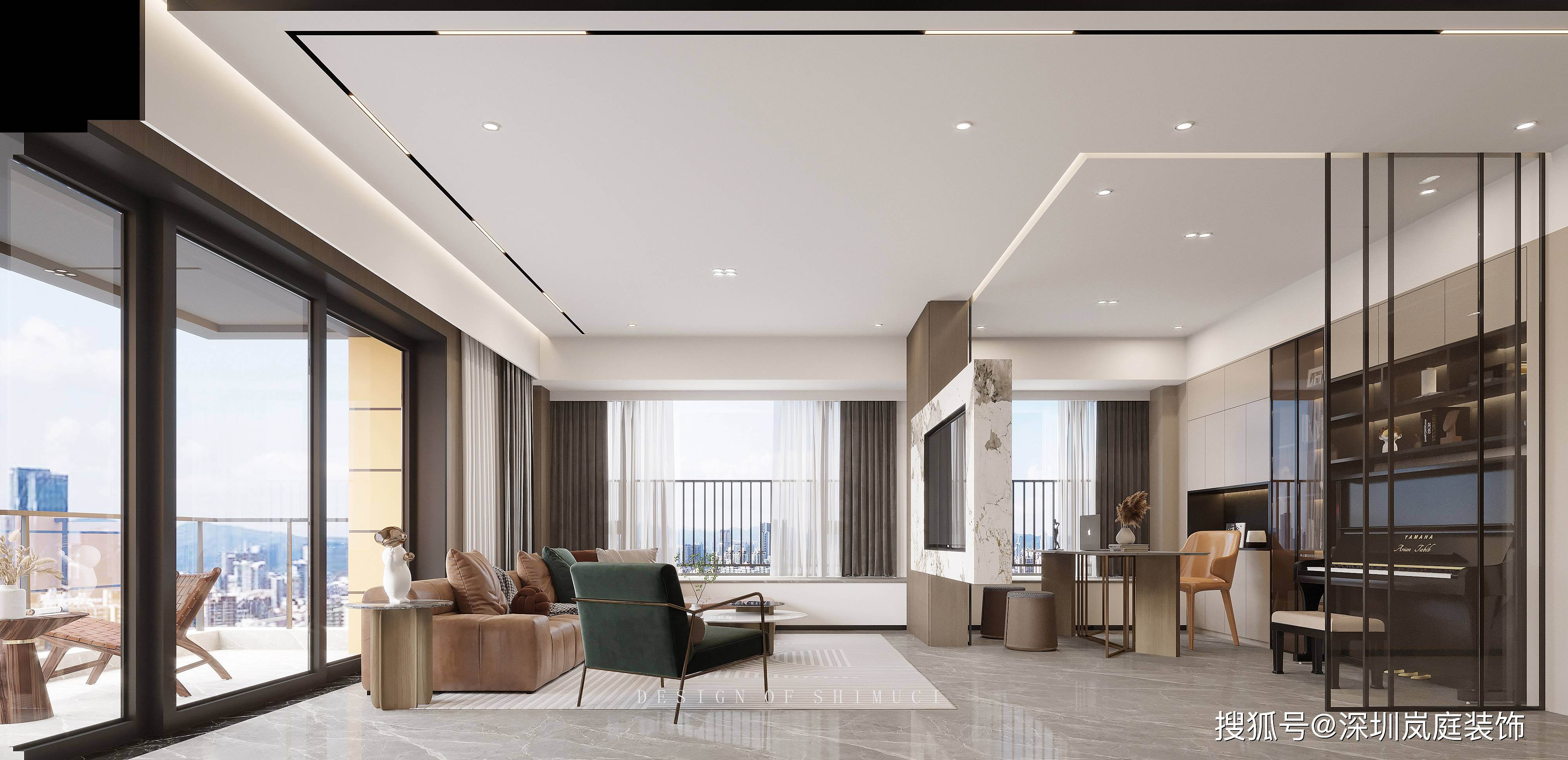 深圳装修:颐湾府1栋01效果图已出,现代简约风