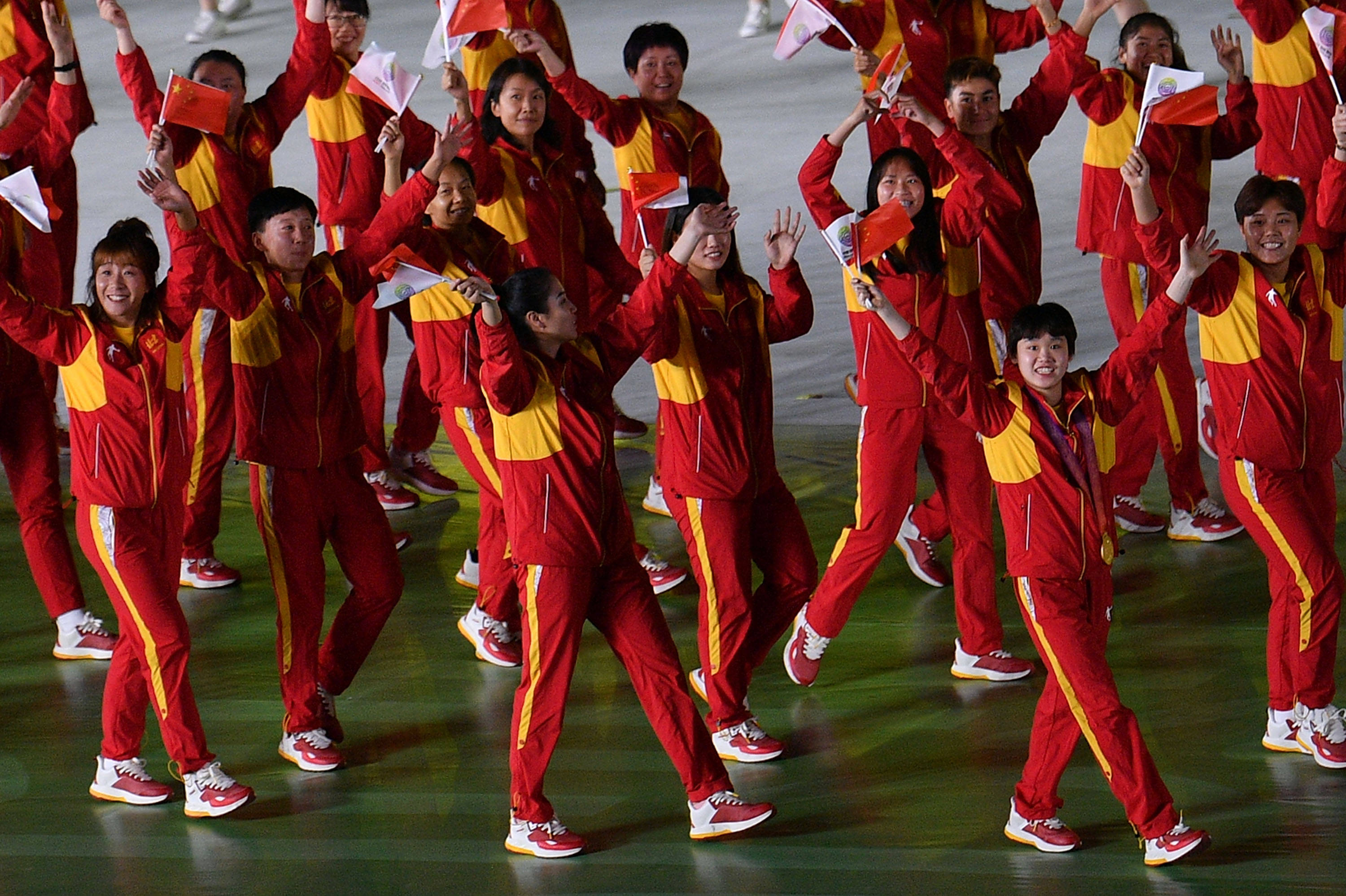 高清陕西全运会开幕式举行各支代表队惊艳入场