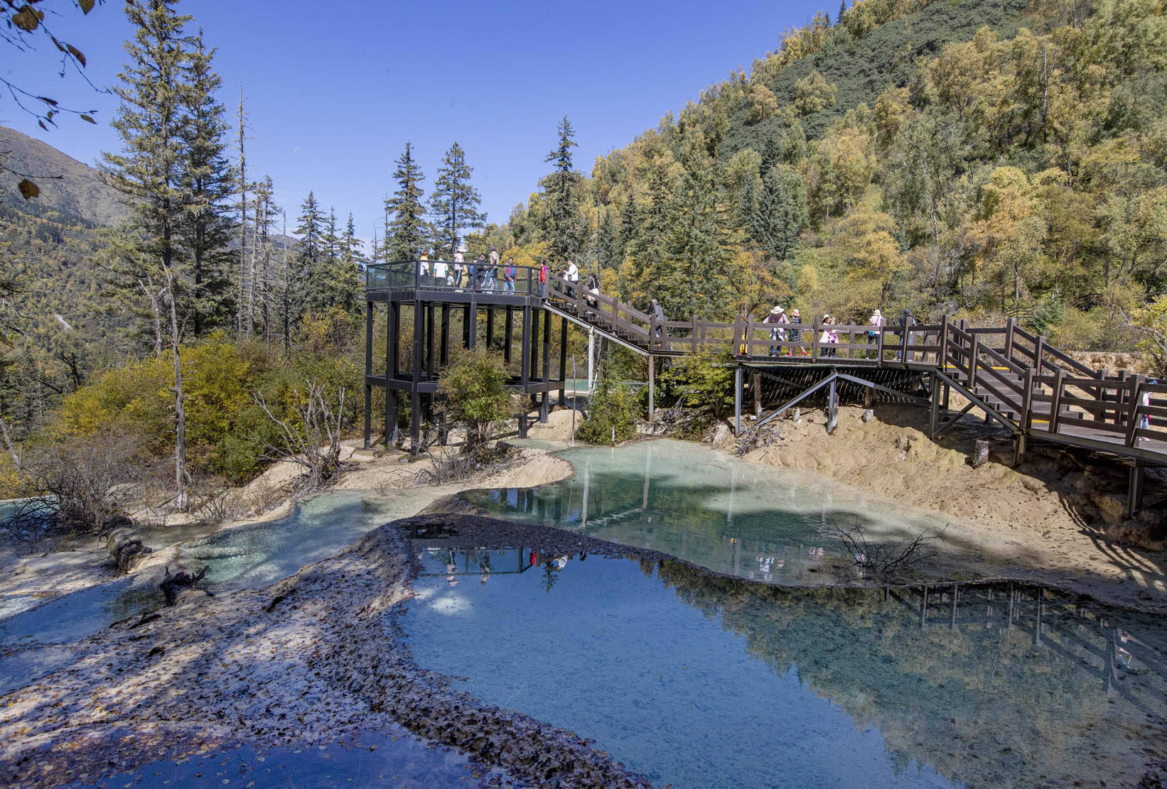 四川九寨沟金秋神仙池